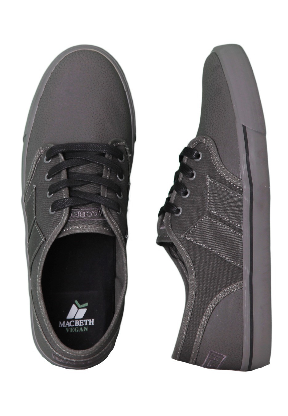 Macbeth Langley Scarpe da Skate Grigio/Grigio per Vegani Scarpe Misure UK 4-13 | eBay